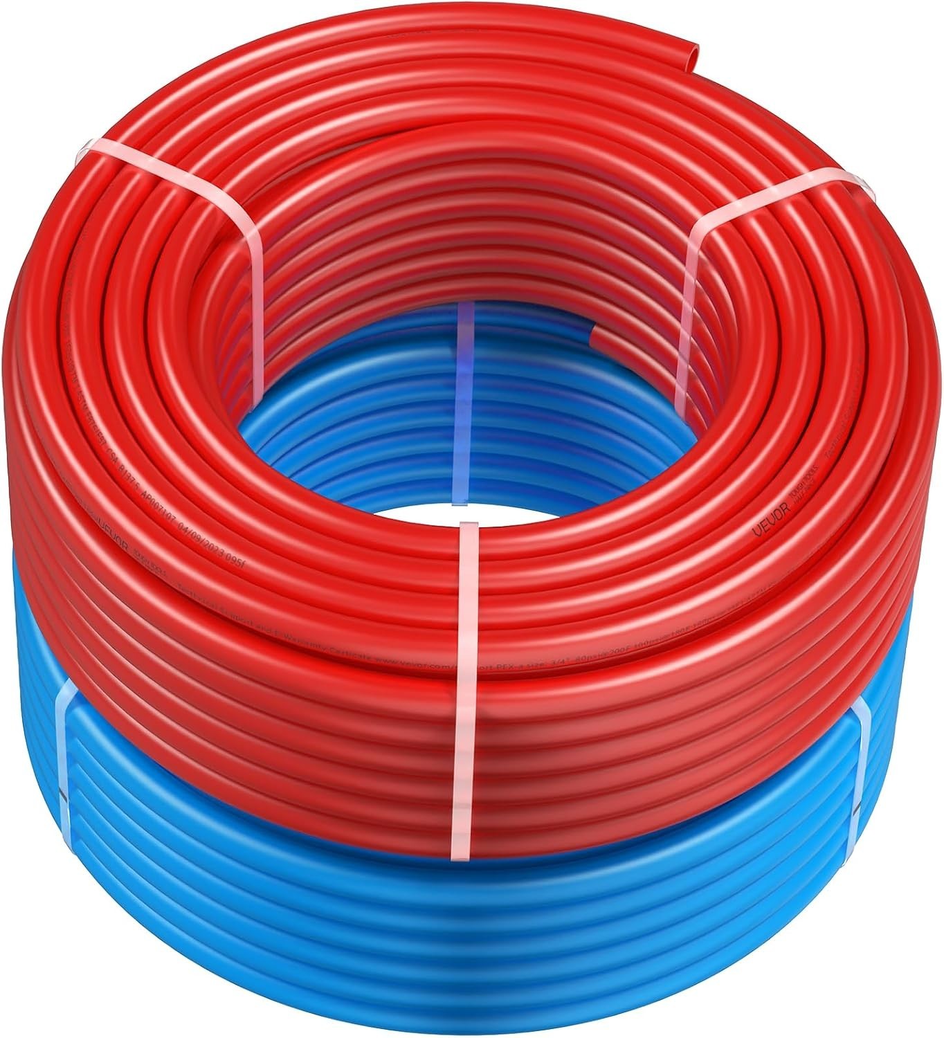Blue & Red PEX-A Pipe 3/4″, 200ft with Free Cutter Included