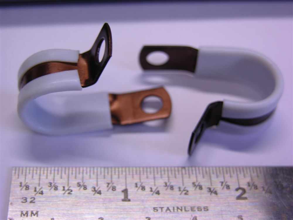 10 Mil-Spec Umpco S280D-8 1/2″ Brown Anodized Teflon Cushioned Loop Clamps