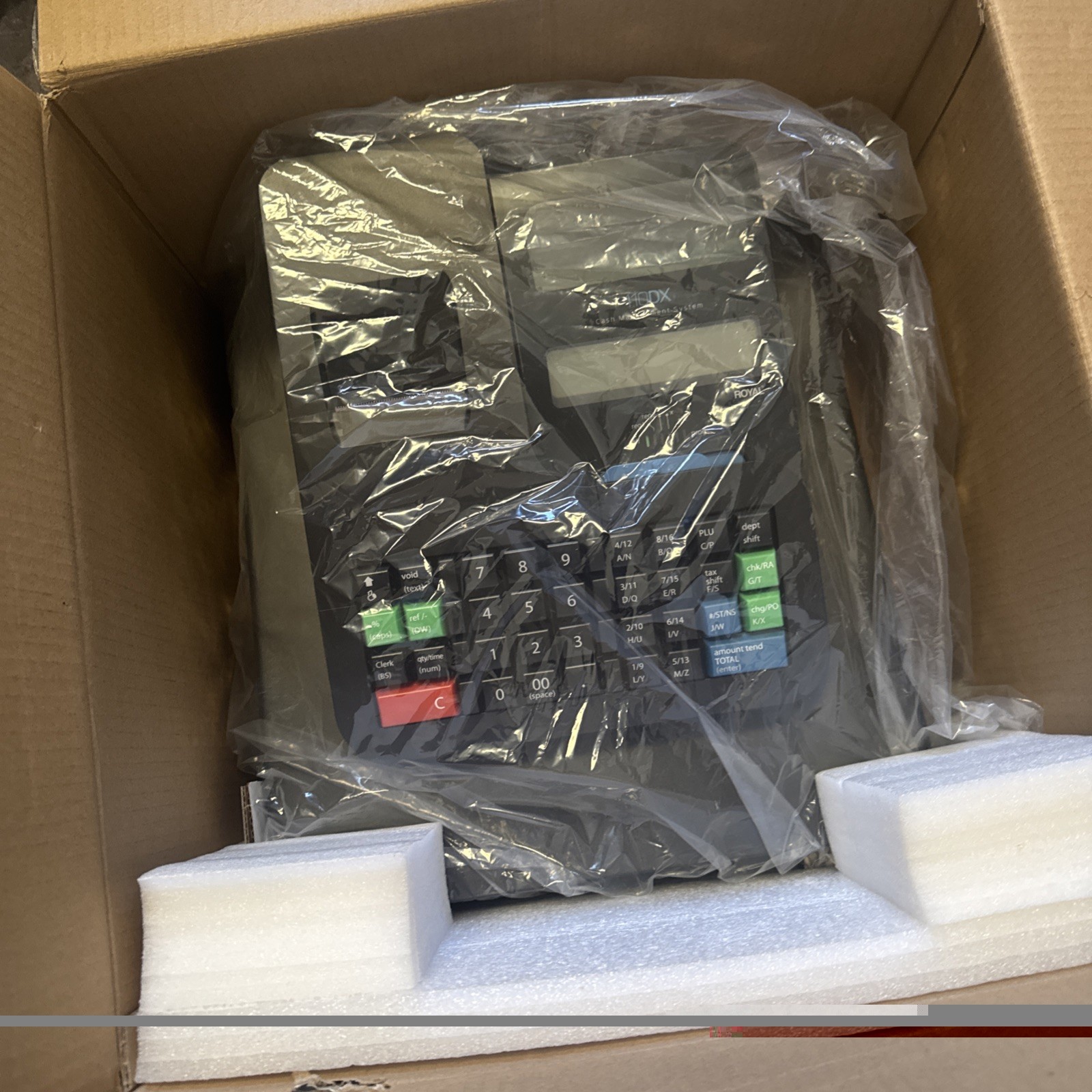 Royal 410DX Electronic Cash Register Black 89214G Sealed NEW Thermal Recipts