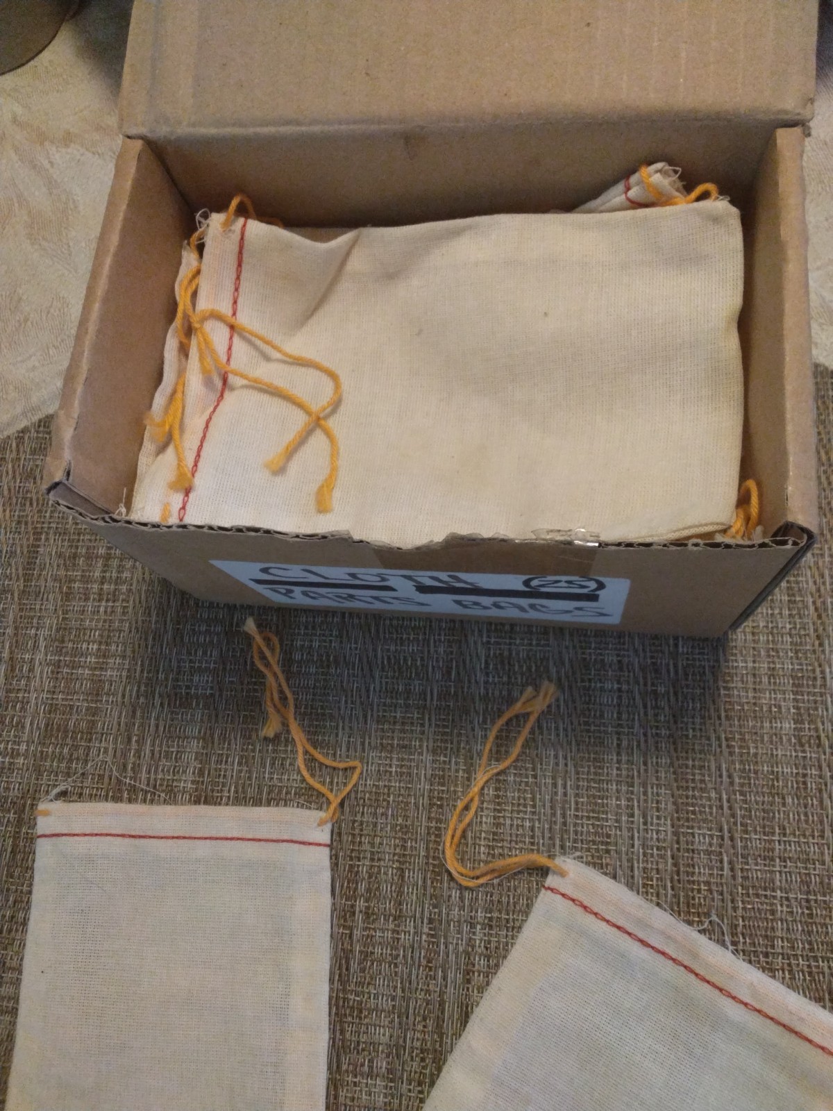 Cloth Parts Bags With Drawstring 4 X 6 Box Of 150 Hobby Tech Mechanics