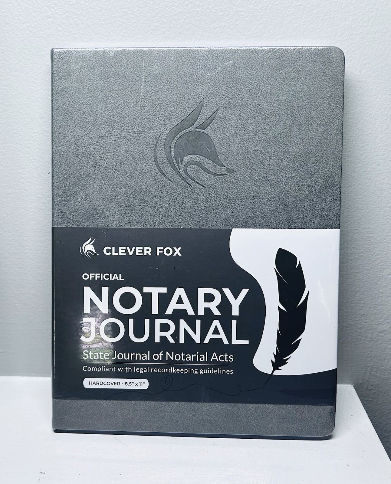 Clever Fox Notary Journal – Notary Public Journal of Notarial Acts – Hardcover