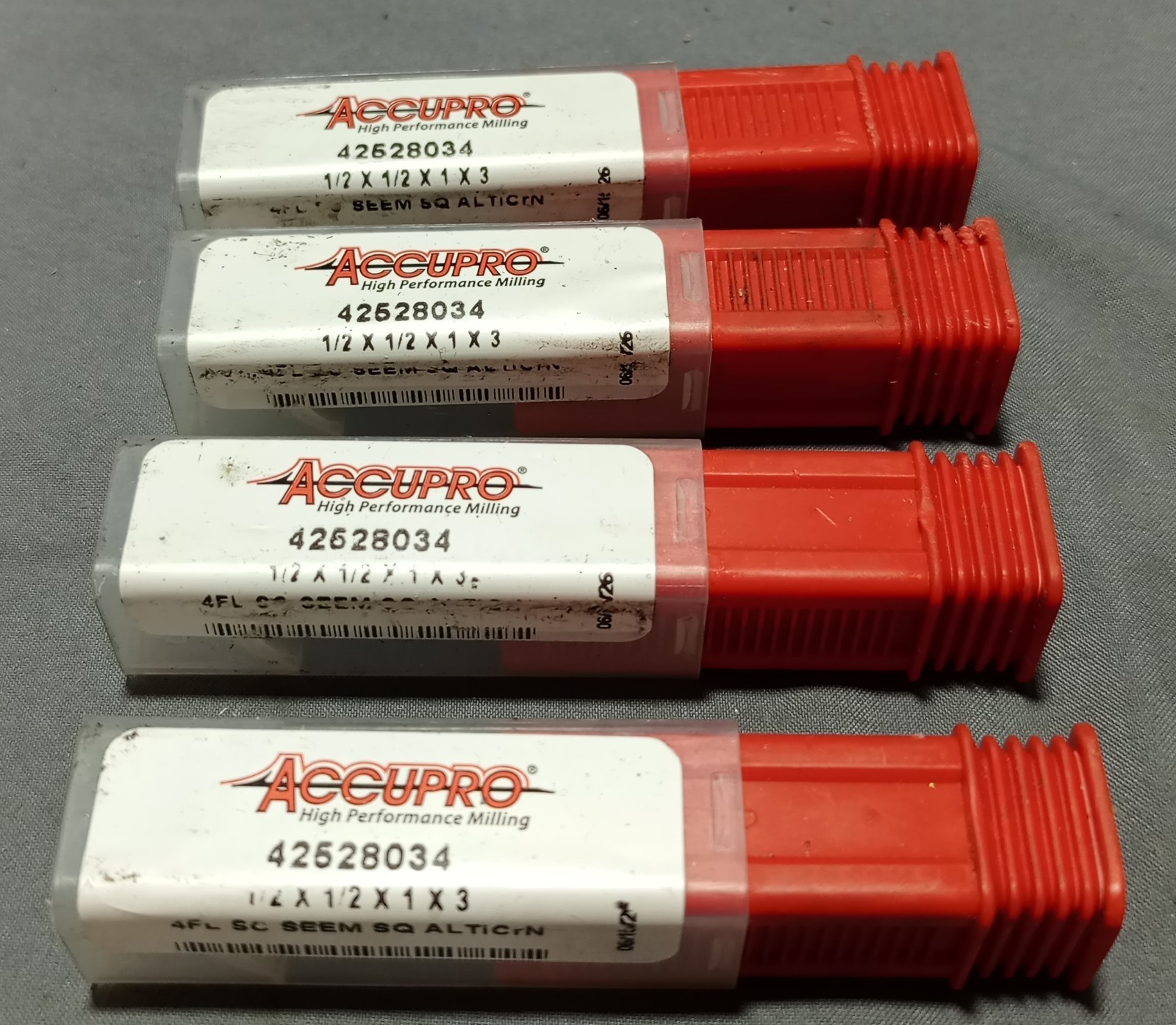 Lot Of 4 Accupro 42528034 1/2×1/2×1×3 4 Fl