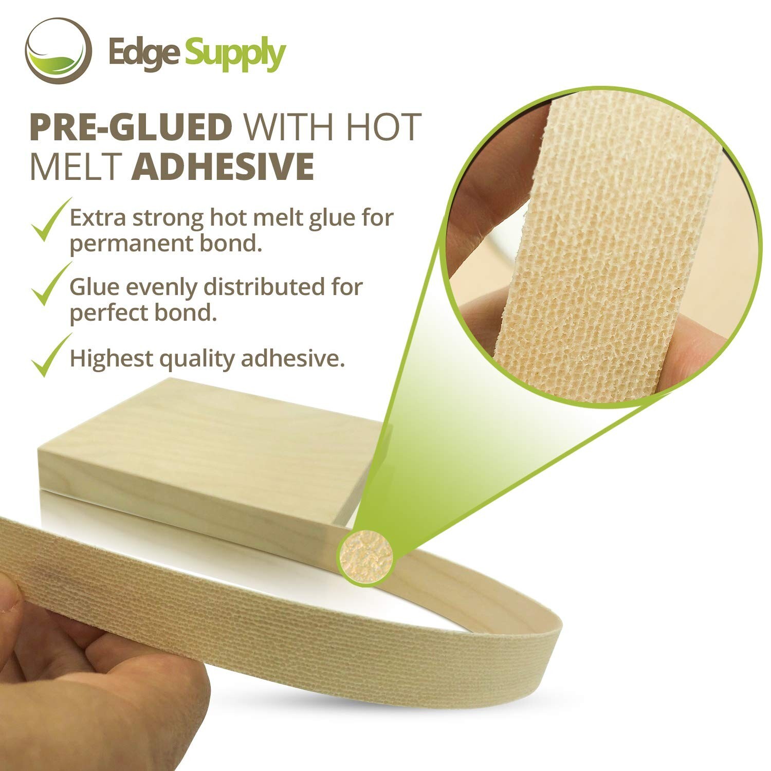 Birch 3/4″ X 250′ Roll Preglued Wood Veneer Edge Banding Iron on with Hot Melt