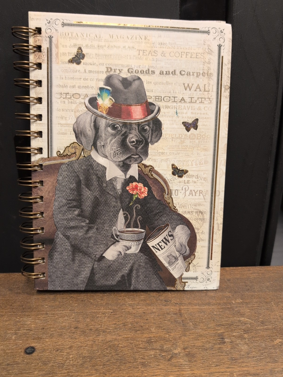 Punch Studio Spiral Notebook 104 Lined Pages. Puppy On Front Cover New Cute