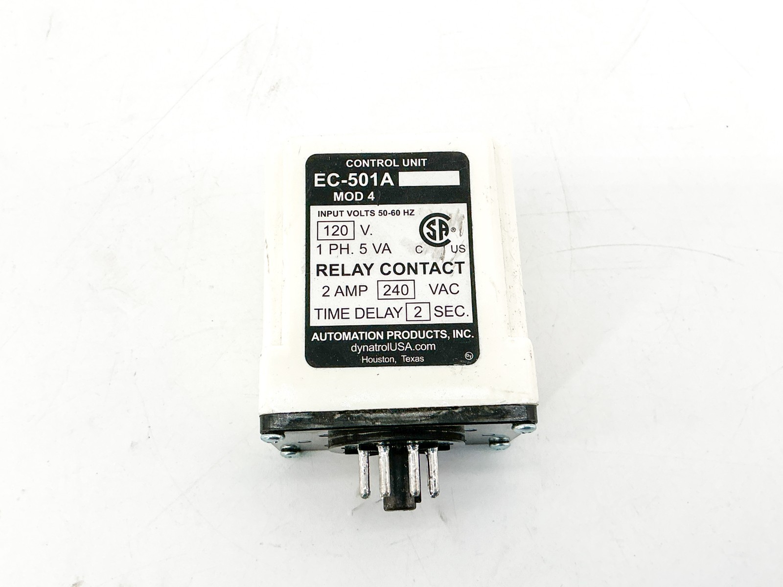 New Automation Products Inc. EC-501A MOD 4 Control Unit Relay120V 1PH 5VA No Box