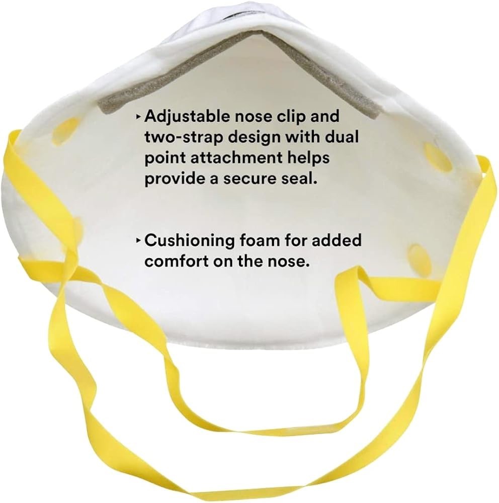 3M 8210 N95 Particulate Respirator NIOSH Approved Face Masks Box of 20 S4 3 pack