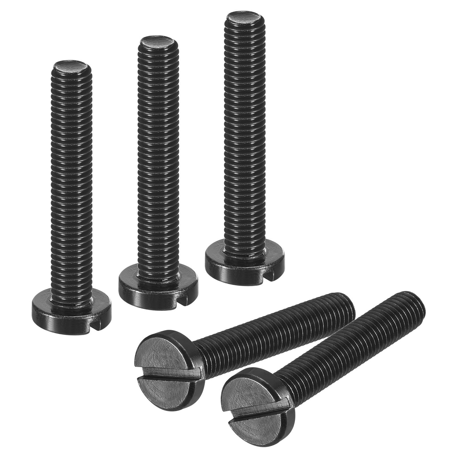 10Pcs Black Oxide Slotted Button Head Screws 8-36 x 1″ Machine Screw