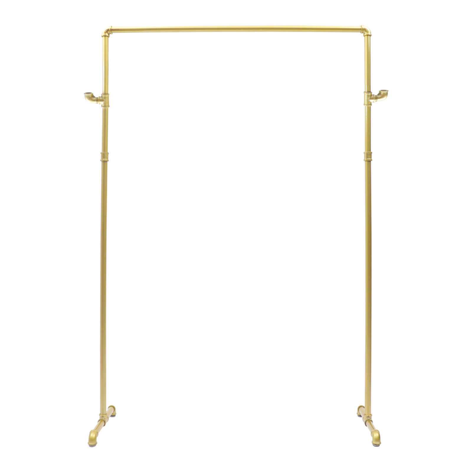 Nano Baking Paint 42.5in Vintage Standing Clothes Rack Portable External Hooks