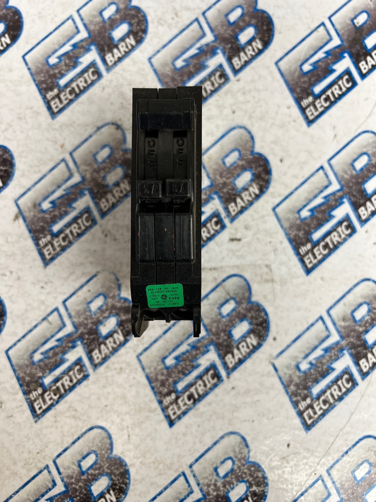 GE TR1515 (TRP1515), 15 Amp, 120/240V, (2)1 Pole Tandem Circuit Breaker-NEW-S