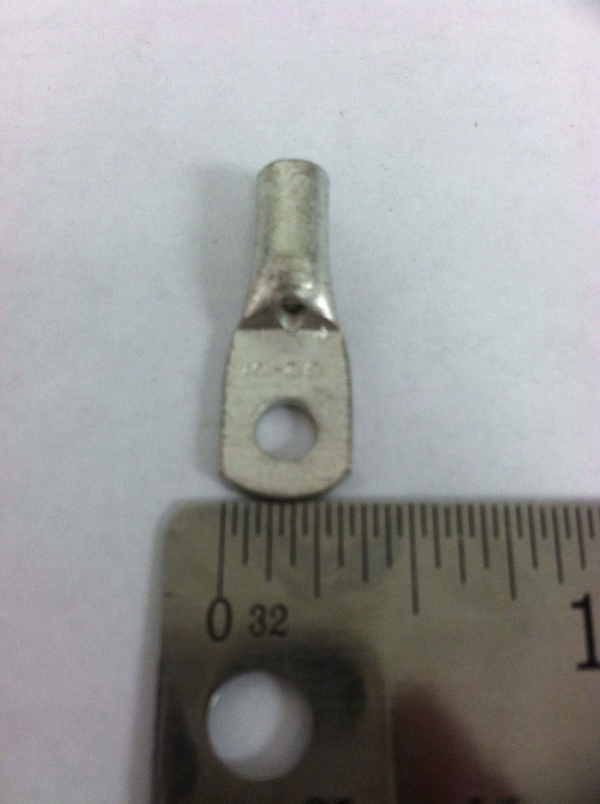 Burndy YAV10T11 Cable Lug Compression Non-Insul Tongue Terminal, 12-10 Awg 6-8