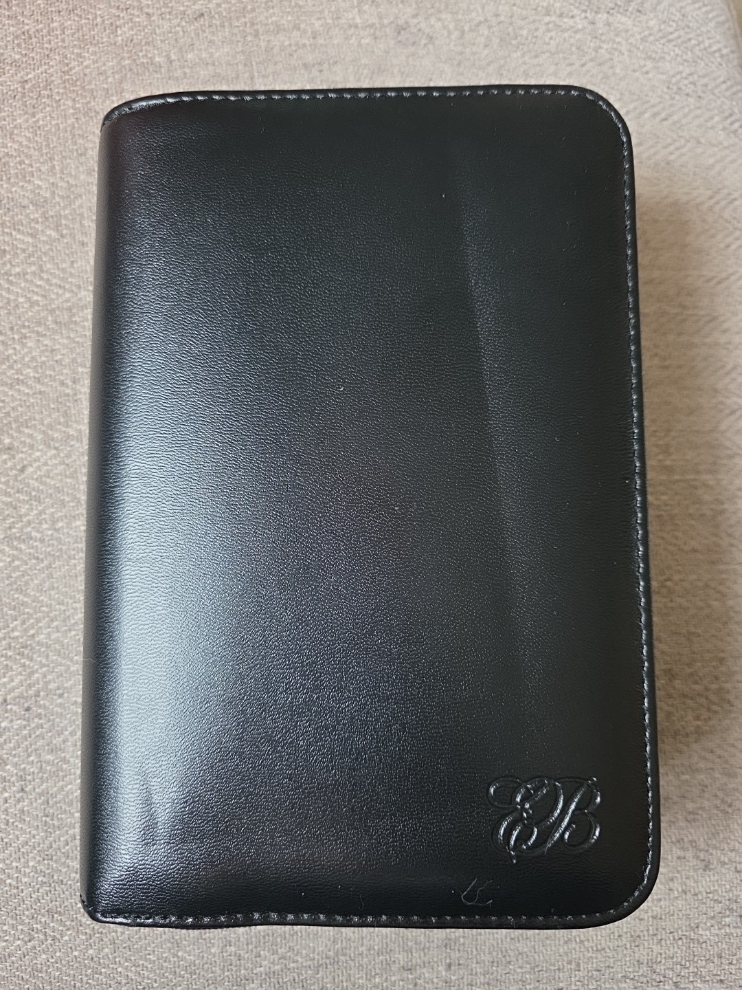 VTG Enzo Baglioni Brown 6 Ring Zip Around Dynamic Diary Day Planner Organizer