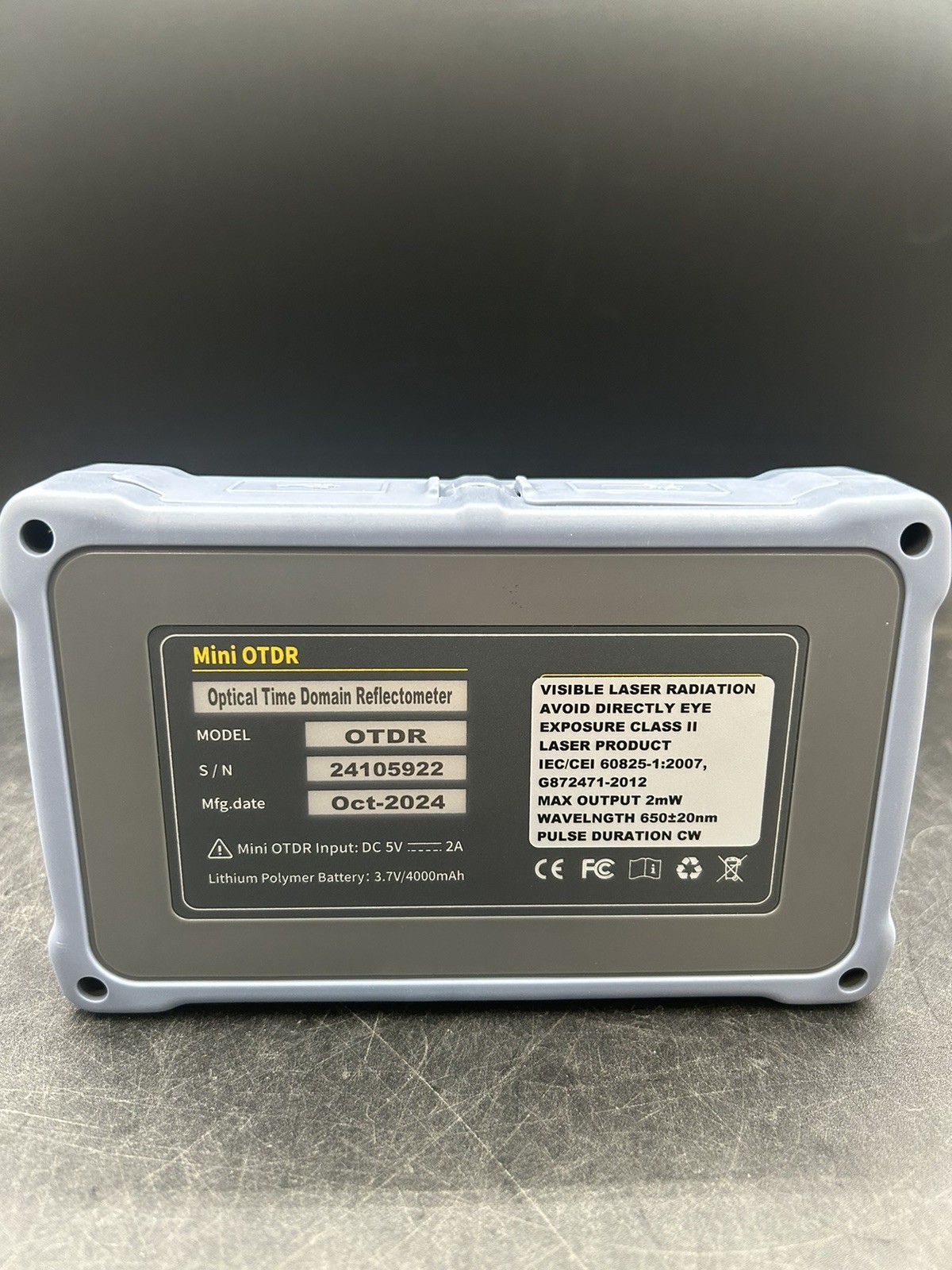 Mini-Pro Live SM OTDR 1610nm 22dB 4.3in Touch Screen