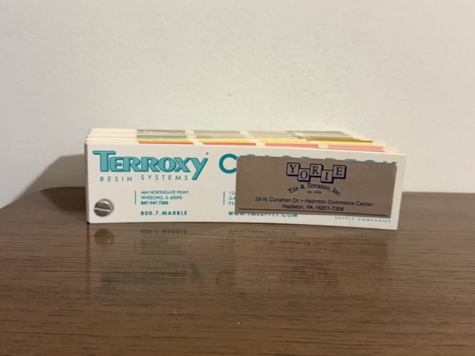 TERROXY Resin Systems YORIE Color Swatch Flip Book Used Excellent Condition