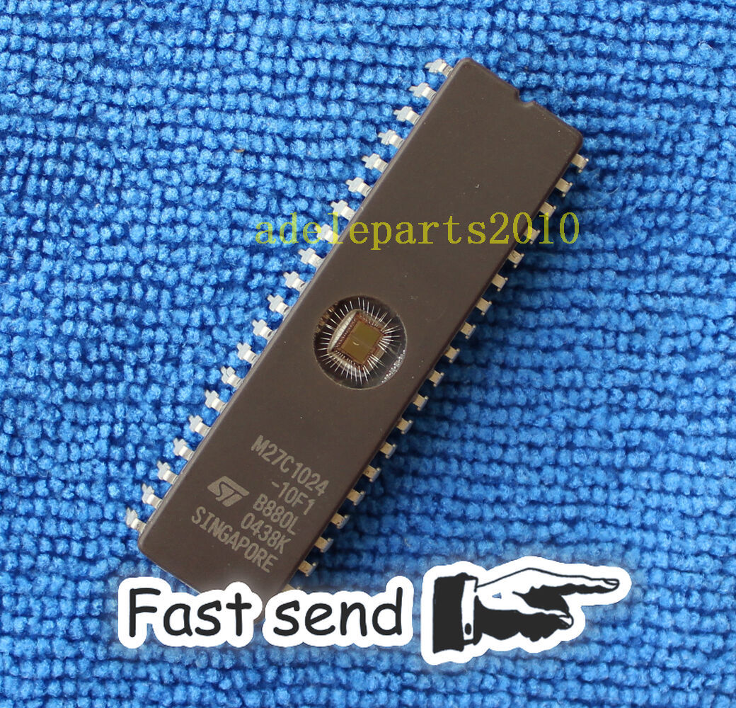 25pcs M27C1024-10F1 27C1024- ST IC EPROM UV 1MBIT 100NS 40CDIP
