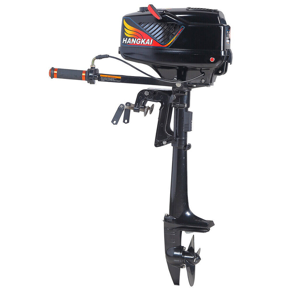 7.5HP HANGKAI Outboard Motor 2-4 Stroke Fishing Boat Engine Water/ Air Cooling