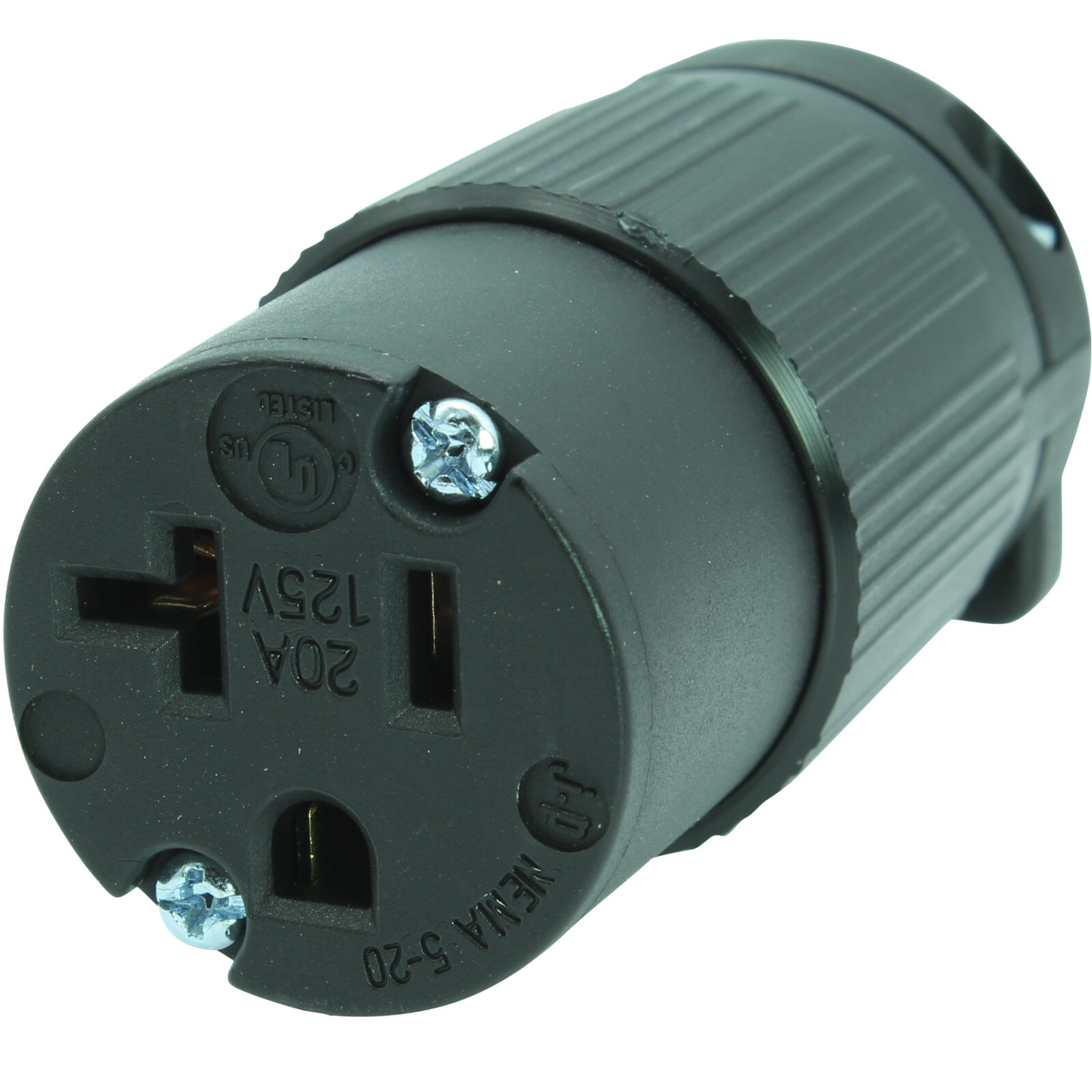 20 Amp 125 Volt NEMA 5-20R Straight Blade Female Connector Assembly Replacement