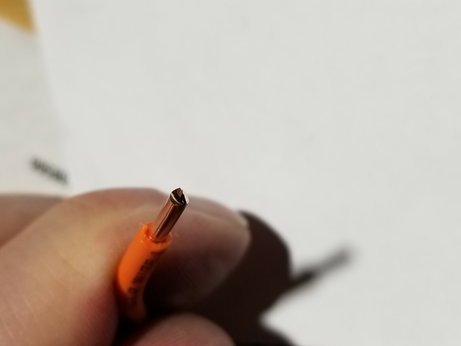 Agave APE-1201 PE30 12awg Solid Bare Copper 30mil 30V Tracer Wire Orange /100ft
