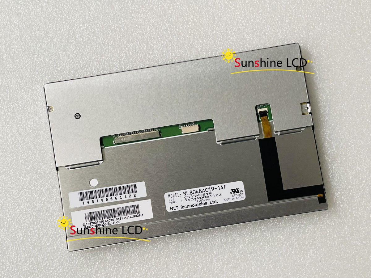 Original 7 inch NL8048AC19-14F LCD Screen Display Panel for NEC 90-day warranty