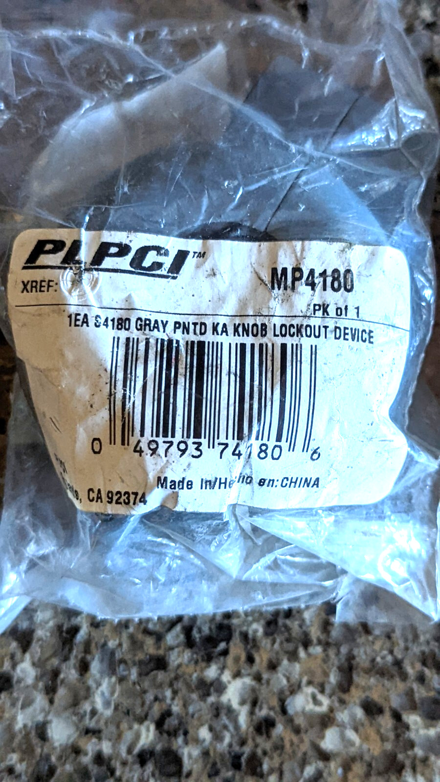 PLPCI S4180 Doorknob Lockout Device Security Gray Keyed – Rentals Evictions Home