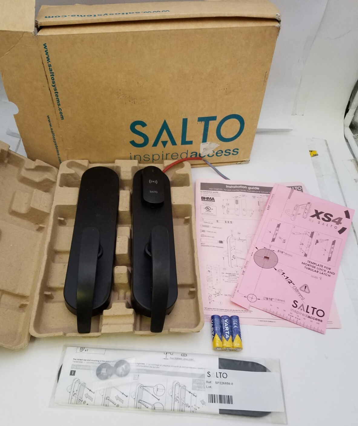 SALTO AM650G00NEB38E5 Electronic Lock / W60M Black (missing mounting screws)
