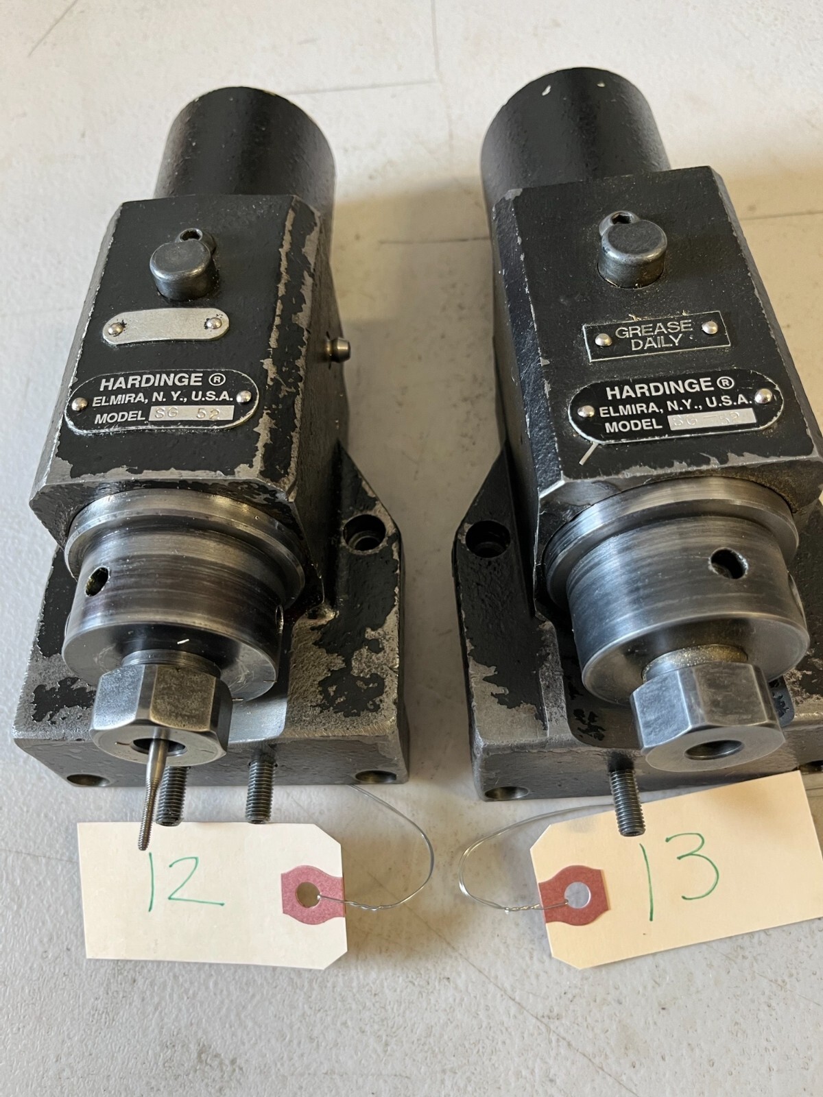Hardinge SG-52 Live Cross-Working Tool Holder For Conquest T-42 CNC pair