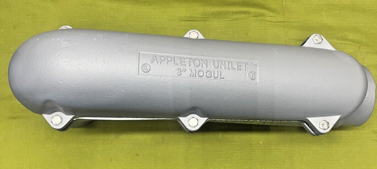 Emerson Appleton LBD Conduit Fitting LBD300-M, 3″ Malleable Iron, Pulling Elbow