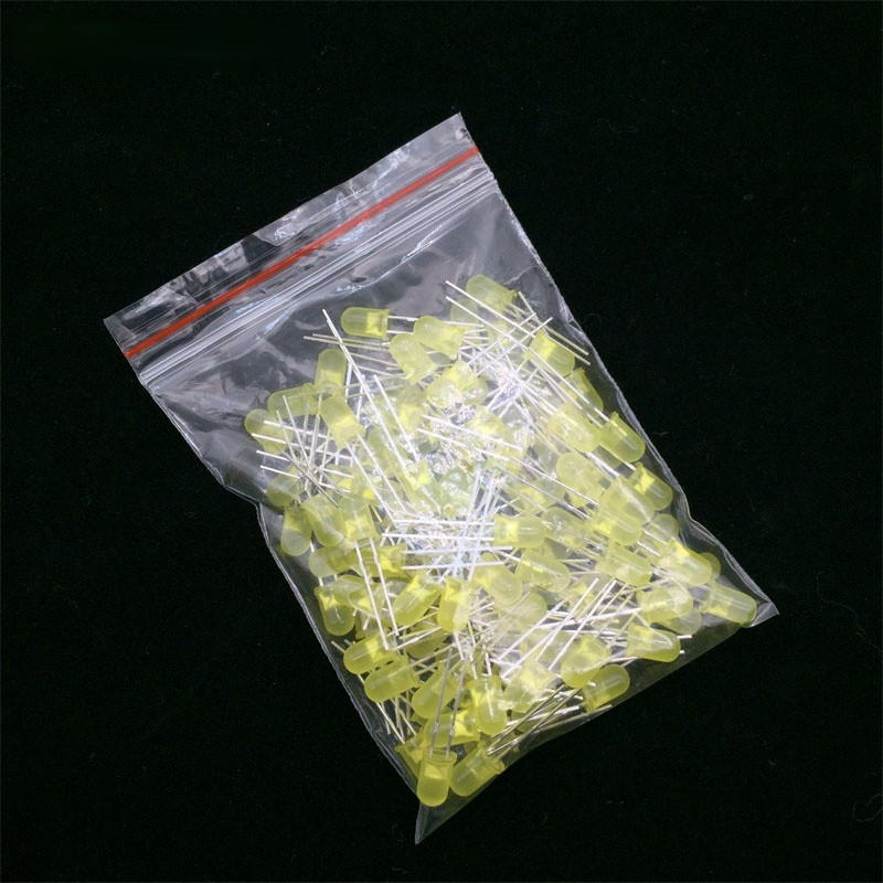 100pcs 5mm LED Diode Kit White Green Red Blue Yellow Orange Pink Purple Warm