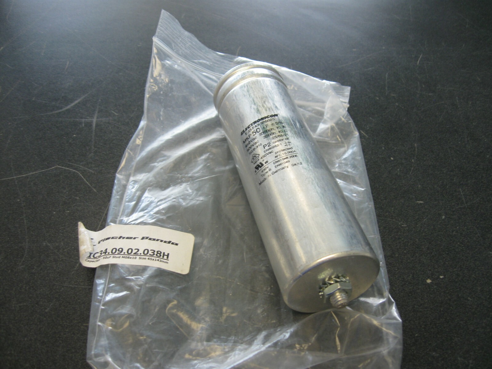ELECTRONICON CAPACITOR E33.F43-505025 FISCHER PANDA IC34.09.02.038H JA27