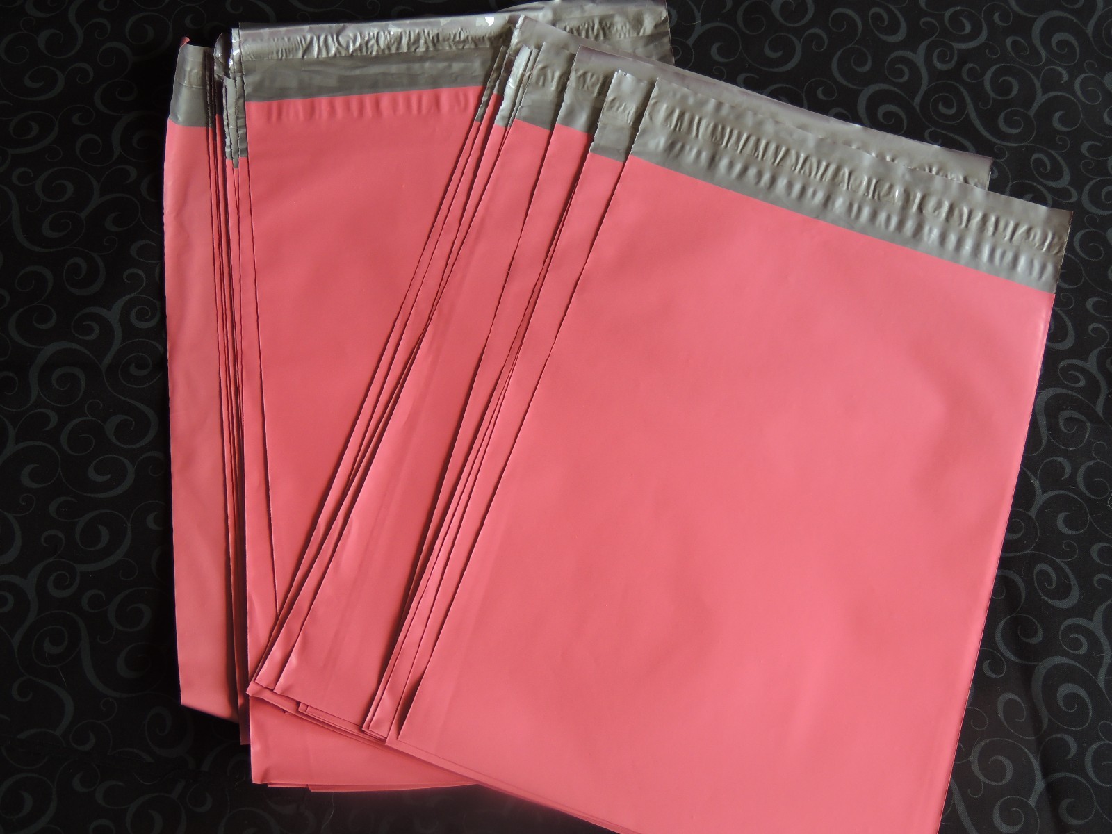 100 Pink Purple 7×10 Flat Poly Postal Mailer Envelopes, Self Seal USPS Shipping