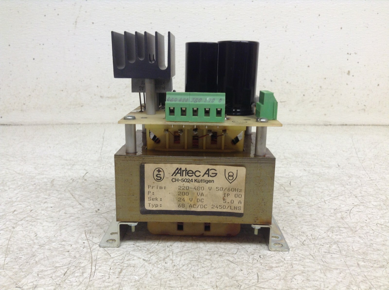 Artec AG 68 AC/DC 2450/LNS CH-5024 24 VDC 5 Amp Power Supply CH5024 (OK)