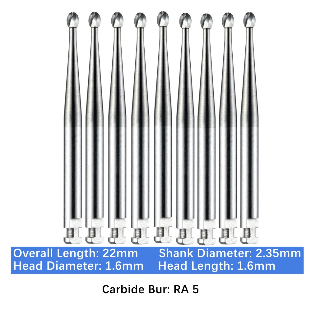Vakker 10PC/PACK Dental Low Speed Carbide Burs Latch Type LA RA SURG