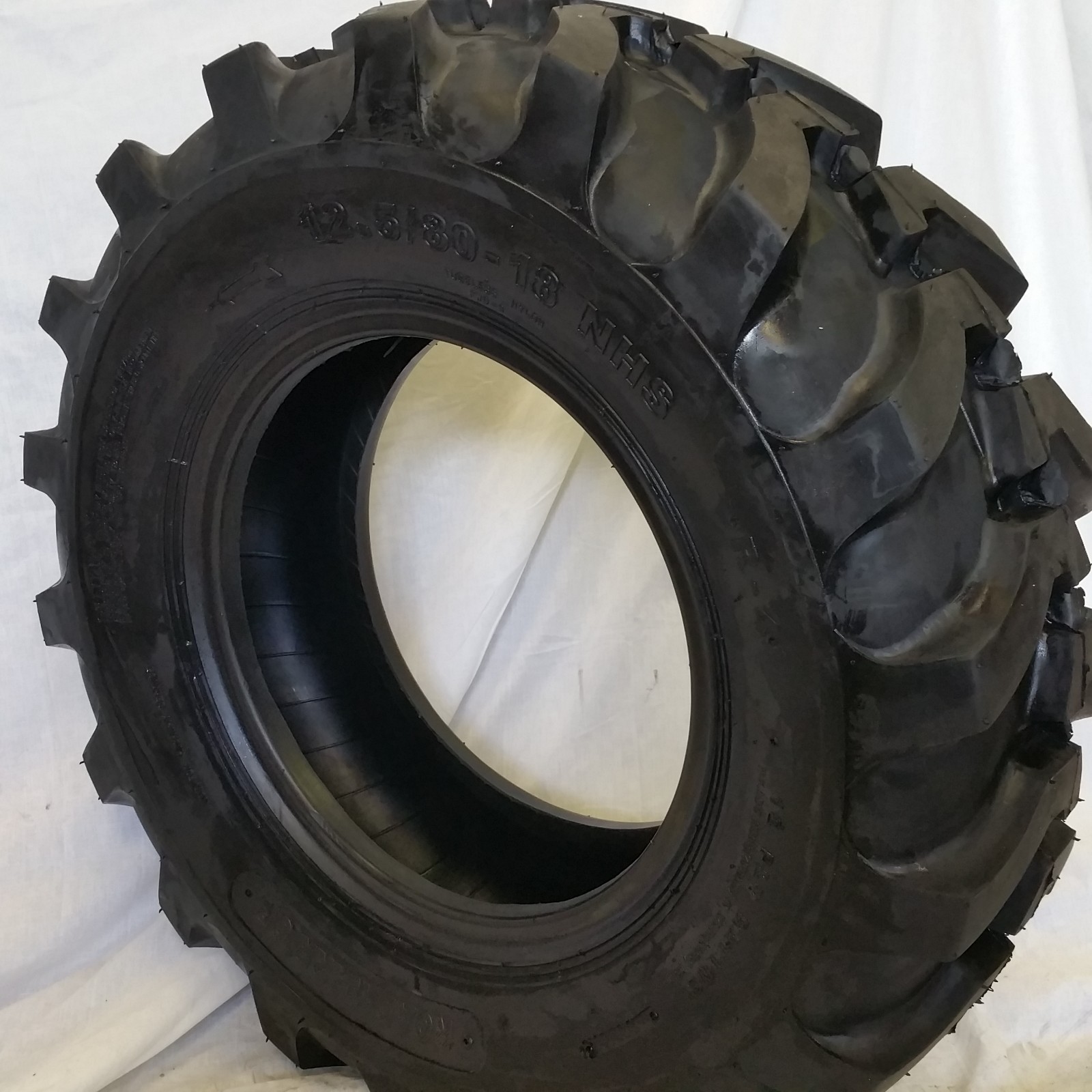 (2-Tires) 12.5/80-18 New ROAD CREW 14 PLY R4 FRONT Farm Backhoe tire1258018