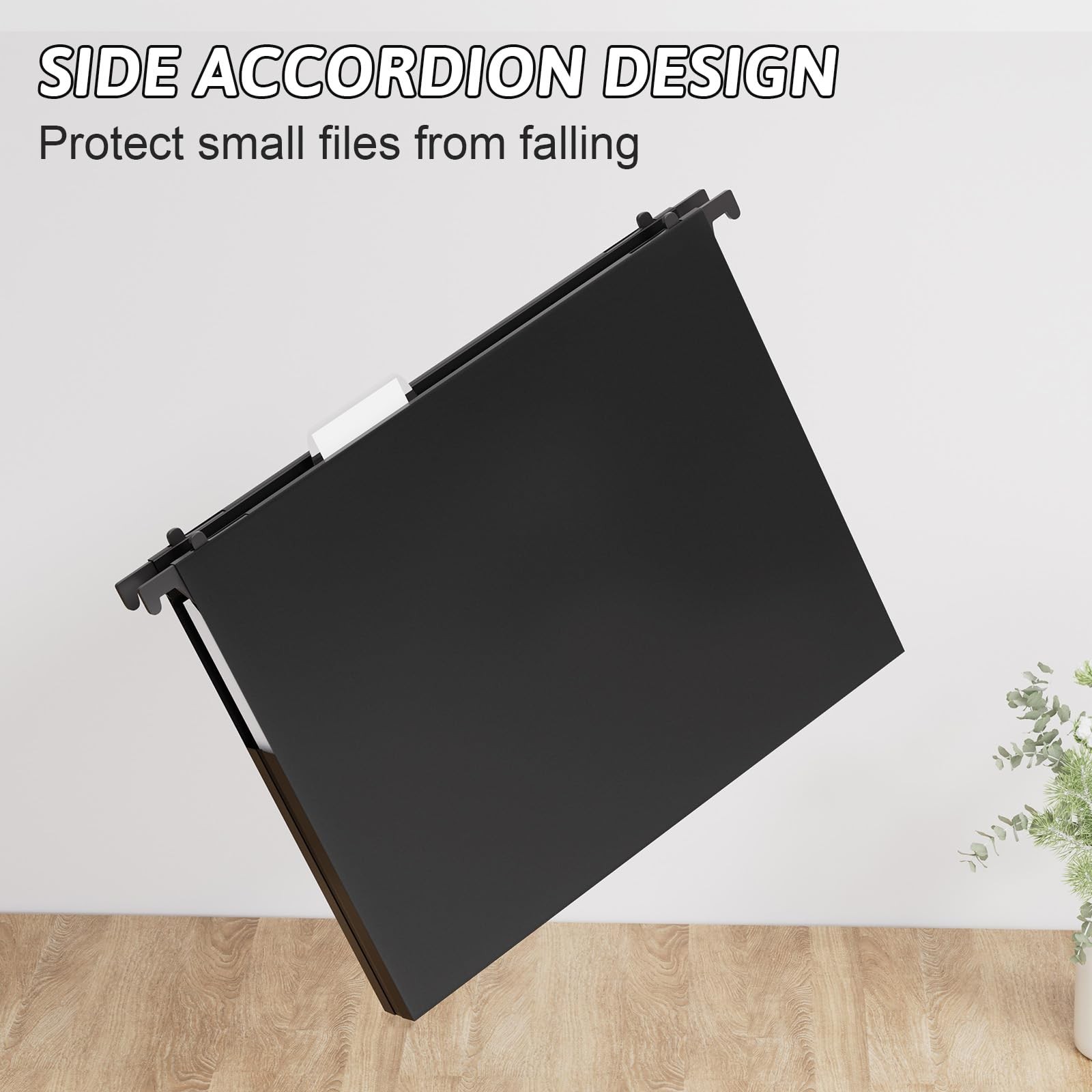 Plastic Extra Capacity Hanging File Folders Letter Size,Heavy Duty 1″ Expansion