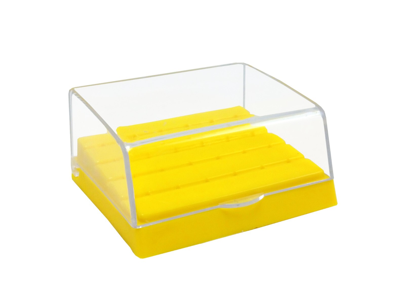 Dental Plastic Diamond 24 Holes High Speed Bur Holder Burs Block Case Box