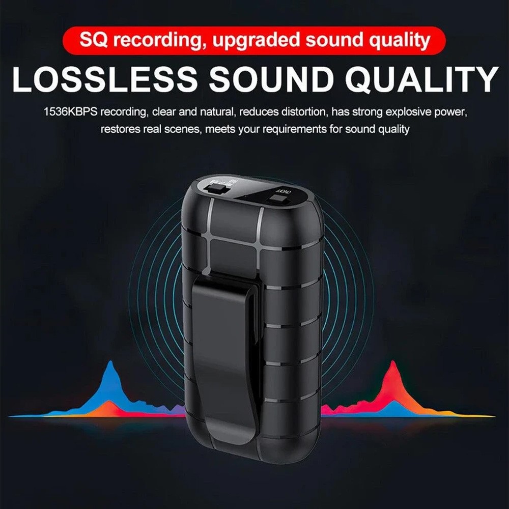 64GB Portable Voice Activated Recorder for Lectures & Meetings, Audio Recording