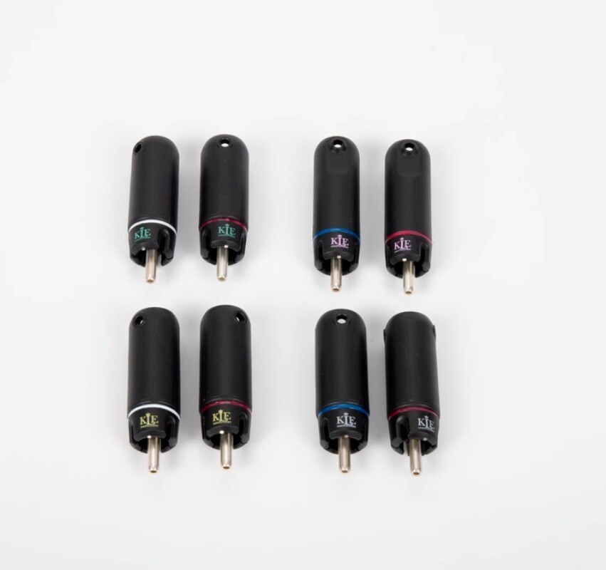 Australia KLE Second Generation ETI Bullet RCA Plug Series Copper/Silver Version