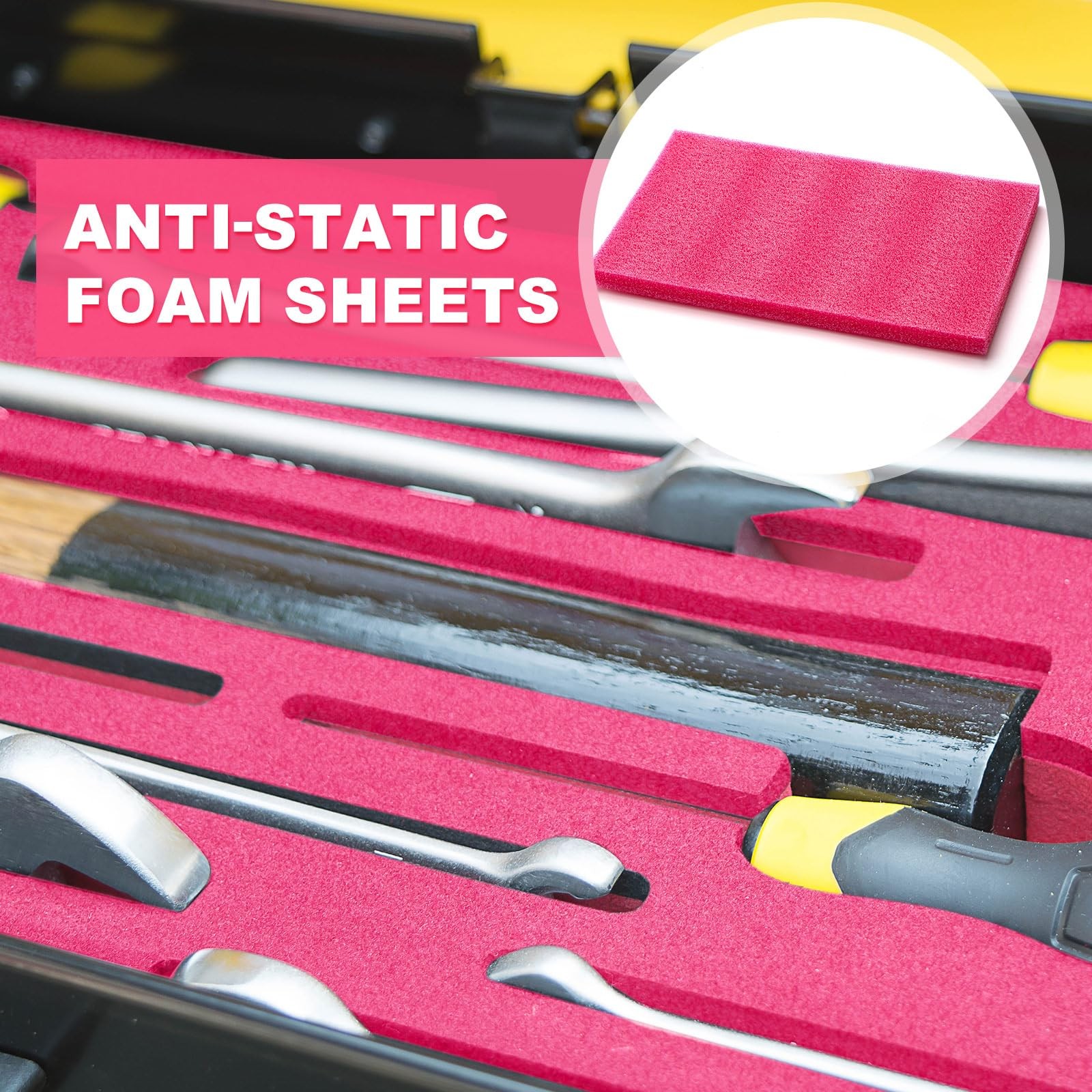 Pangda 8 Pcs 14.75″ X 9.5″ X 0.75″ Pink Polyethylene Foam Sheet Antistatic | …