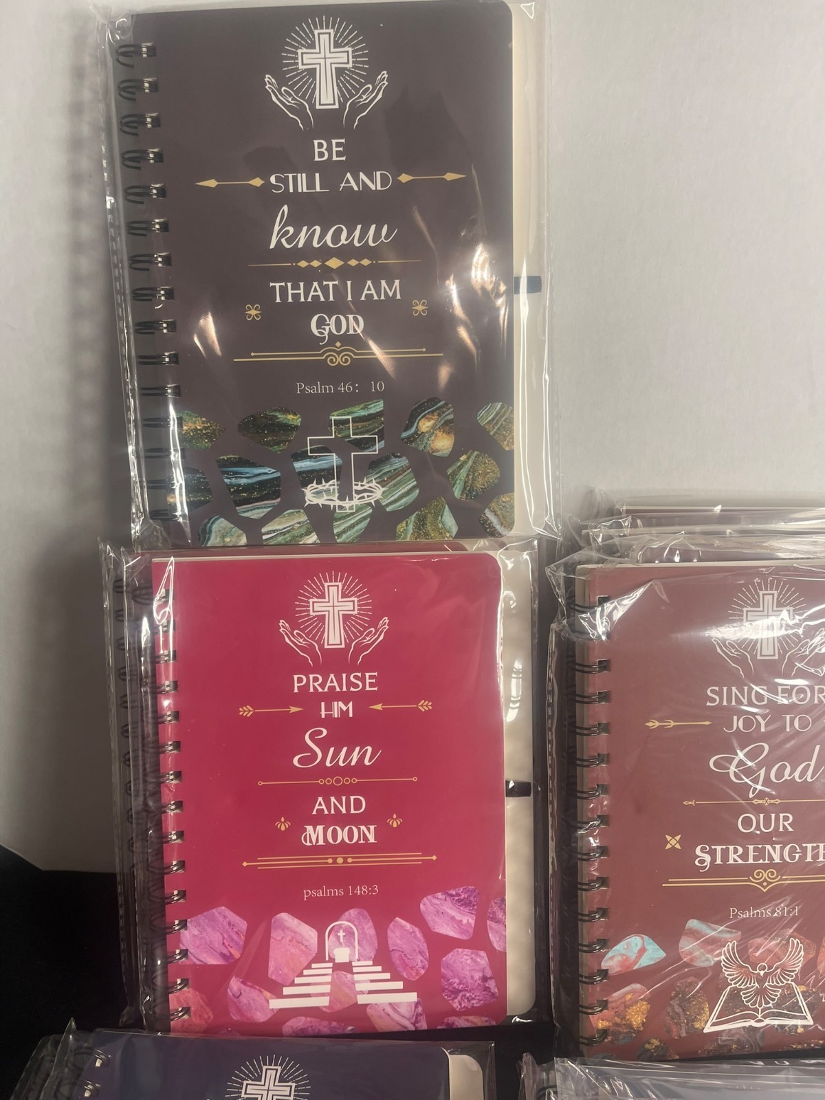 Pick&Choose Christian Inspirational Bible Verse Spiral Journals Lined Notebooks