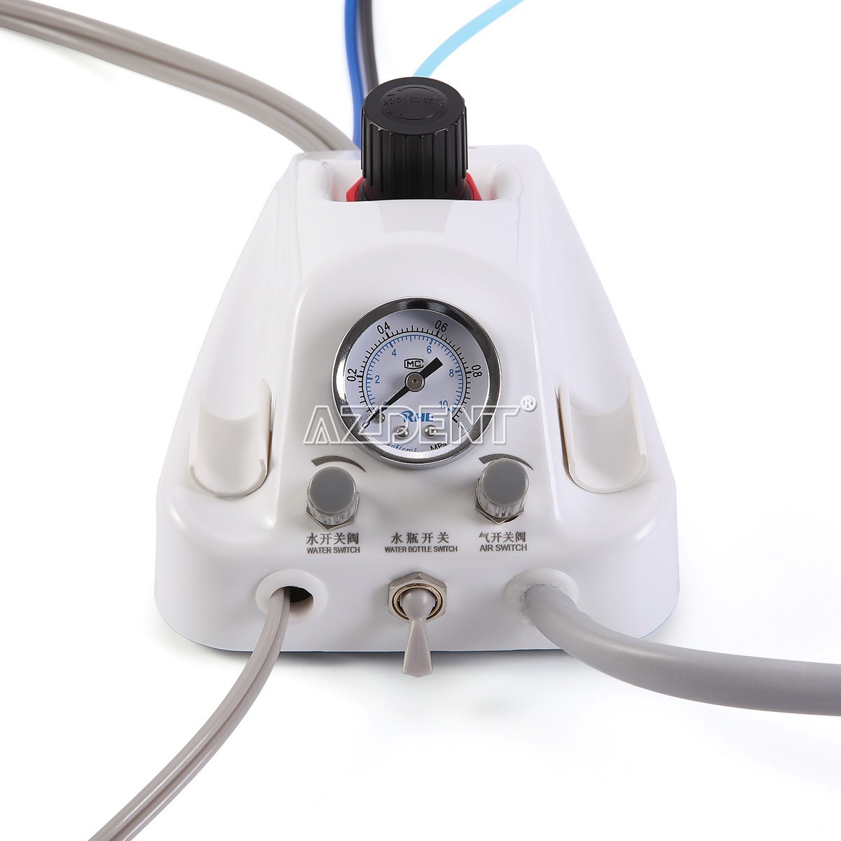 Portable Dental Turbine Unit 3 Way Syringe Work with Air Compressor 4Holes