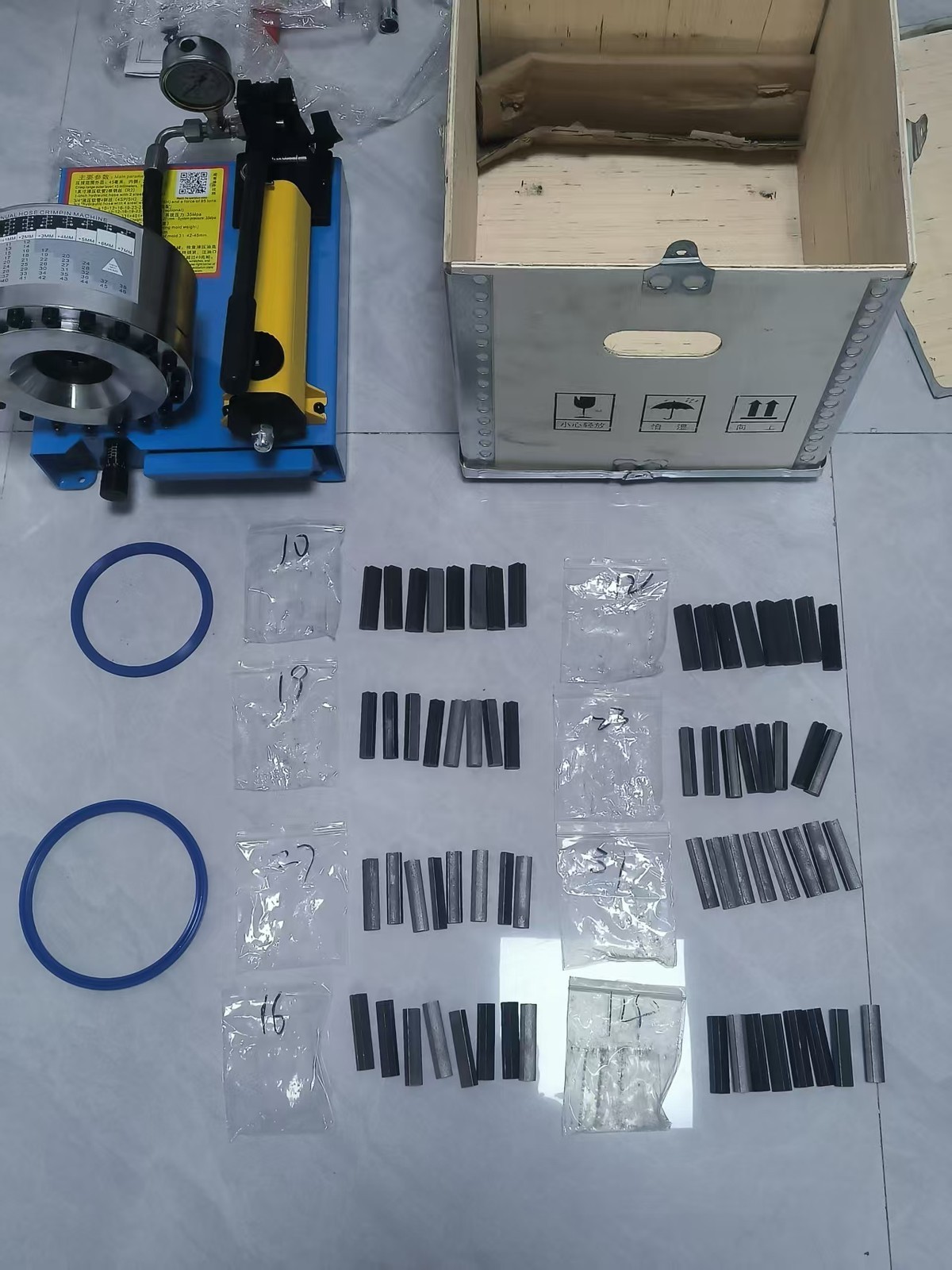 Universal Hose Crimping Machine for Hydraulic Pipe 1/8 to 1 Inch Set