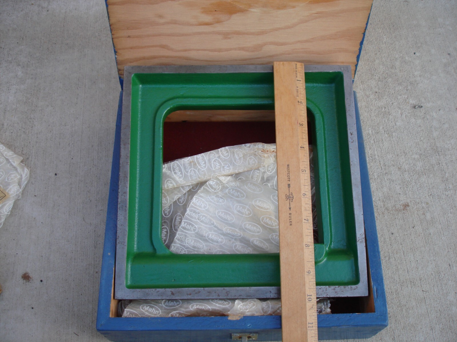 Machinery Level / Square Large 25cm – 9″-7/8 Size Mahr Germany