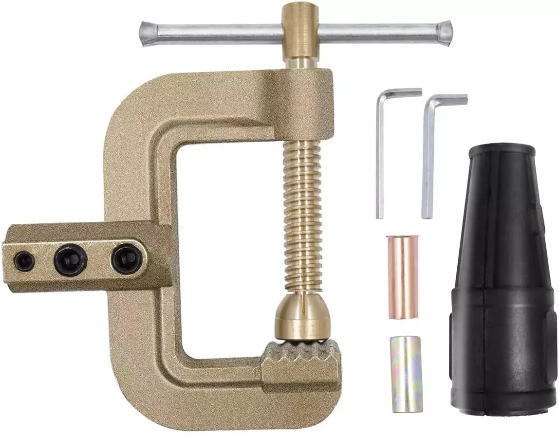 G Ground Welding Earth Clamp 0.75Kg Full Cooper 400A High Golden
