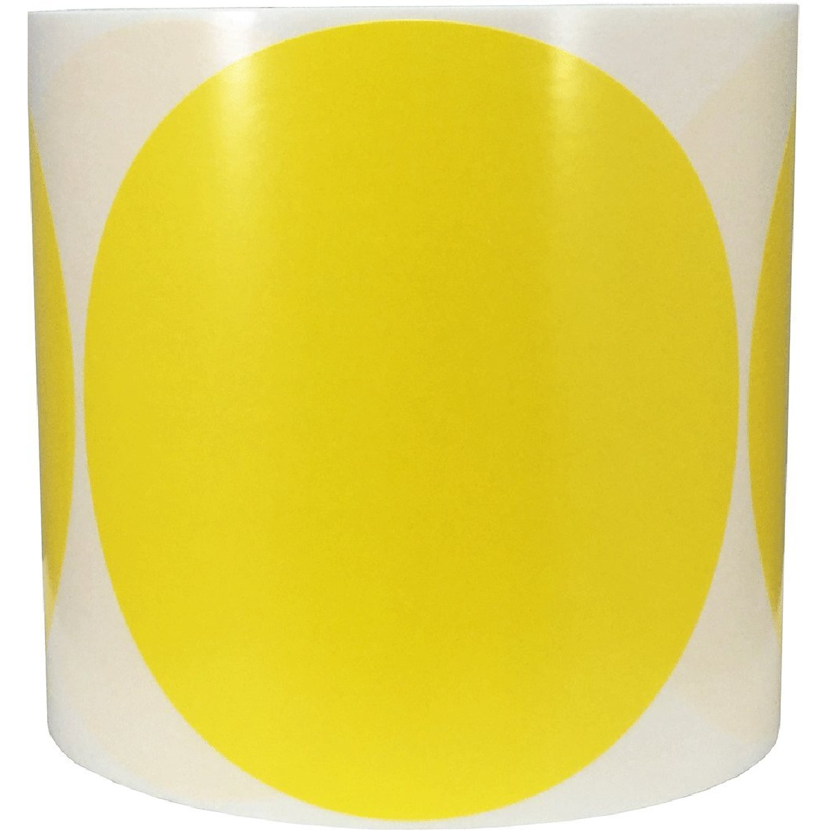 Instocklabels.Com Yellow Color Coding Labels For Organizing Inventory 5 Inch