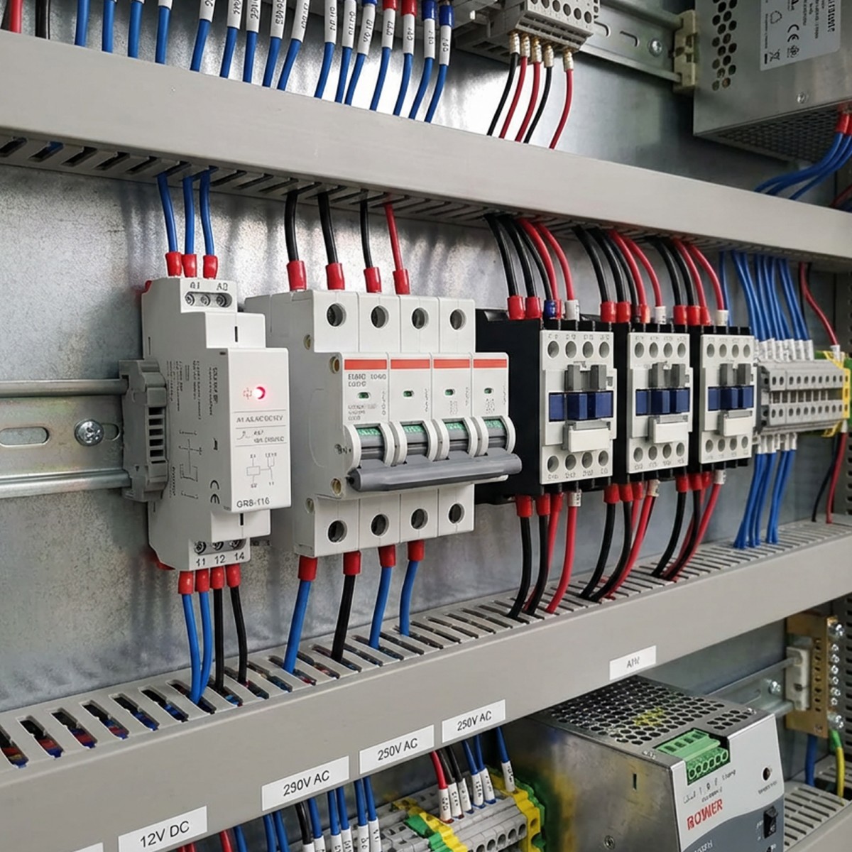 Intermediate Relay Auxiliary Relay 1SPDT RELAYS 16A Din Rail GR8-116 AC/DC12V