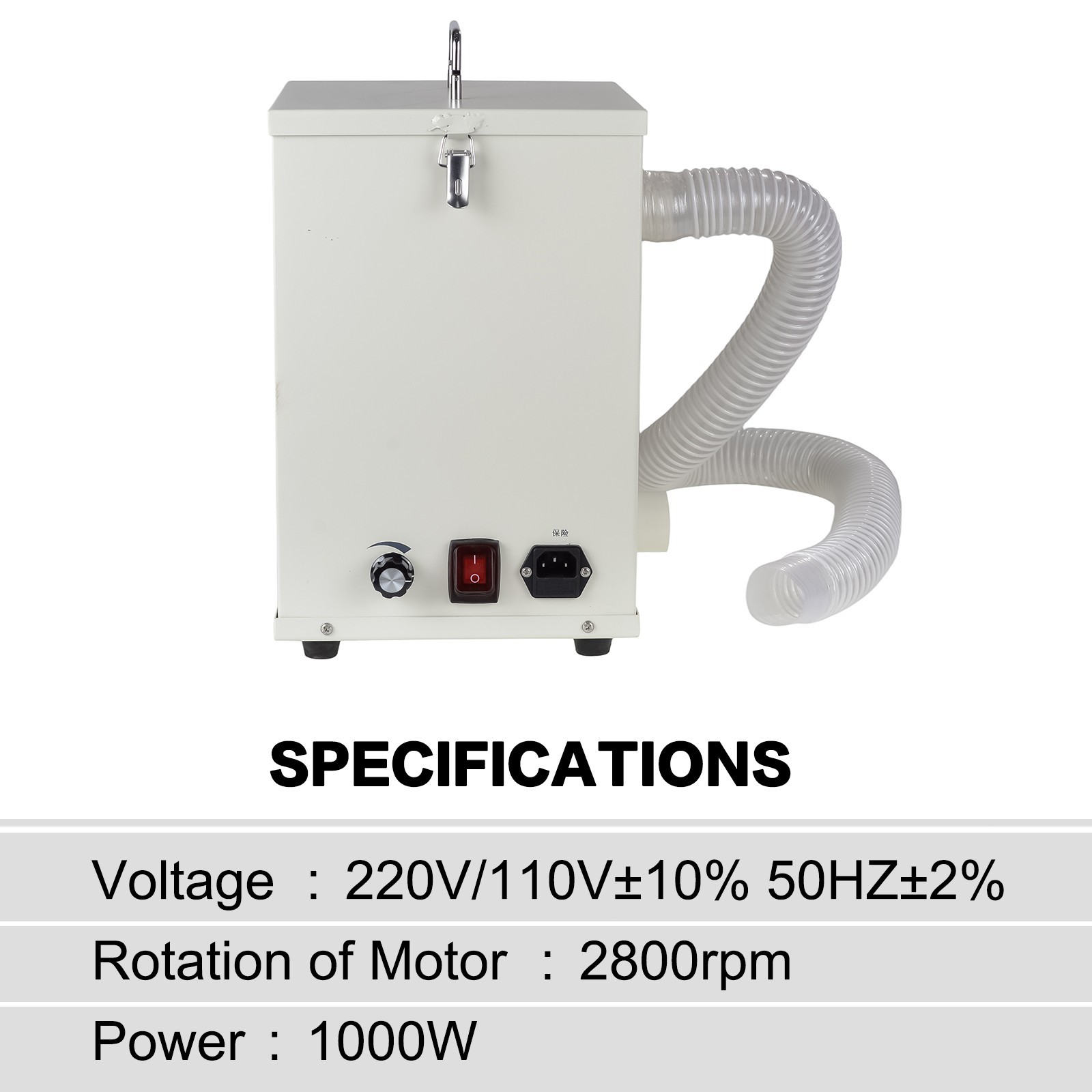 1000W Single Impeller Dental Dust Collector Adjustable Speed Vacuum Cleaner RZ-X