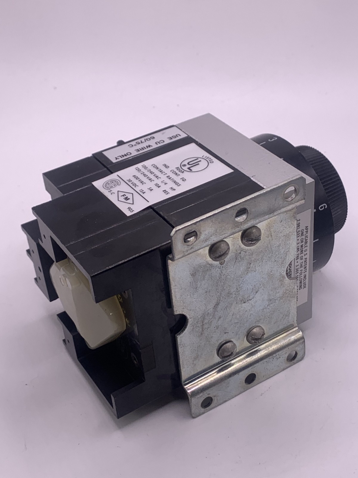 Agastat 7022AC Time Delay Relay, Off-Delay, 1.5-15 Seconds, 120V 60hz