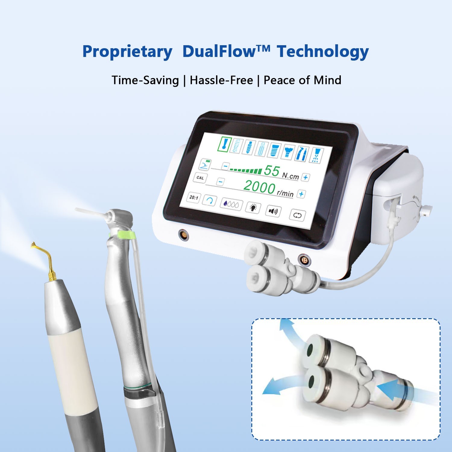 Dental Implant Motor System LED / 2in1 Piezo Surgery Bone Cutter Implant System