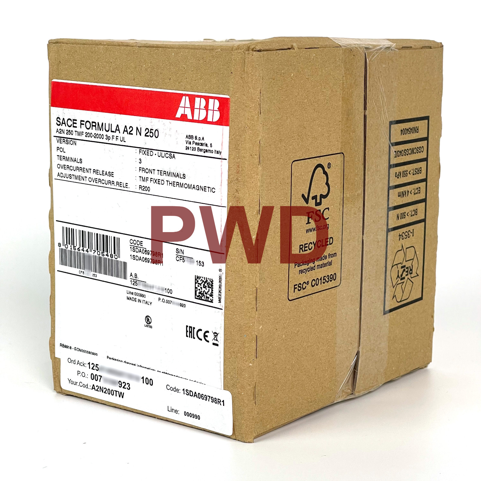 A2N200TW | 1SDA069798R1, ABB, New, In Stock, Warranty & Free 2-Day Shipping