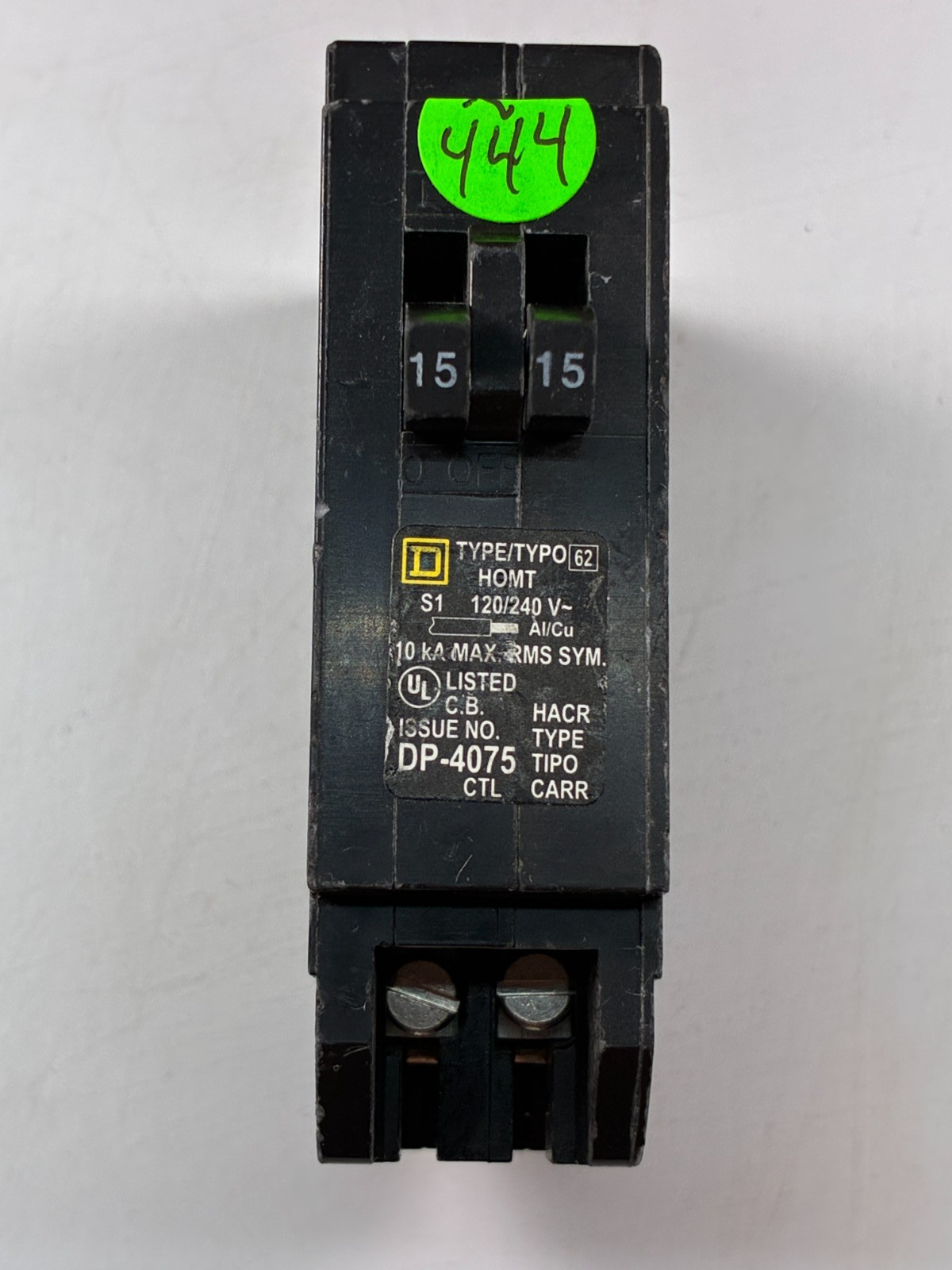 Square-D HOMT1515 Twin Tandem Double (15/15-Amp) 2P 120/240V 60-DAY WARRANTY