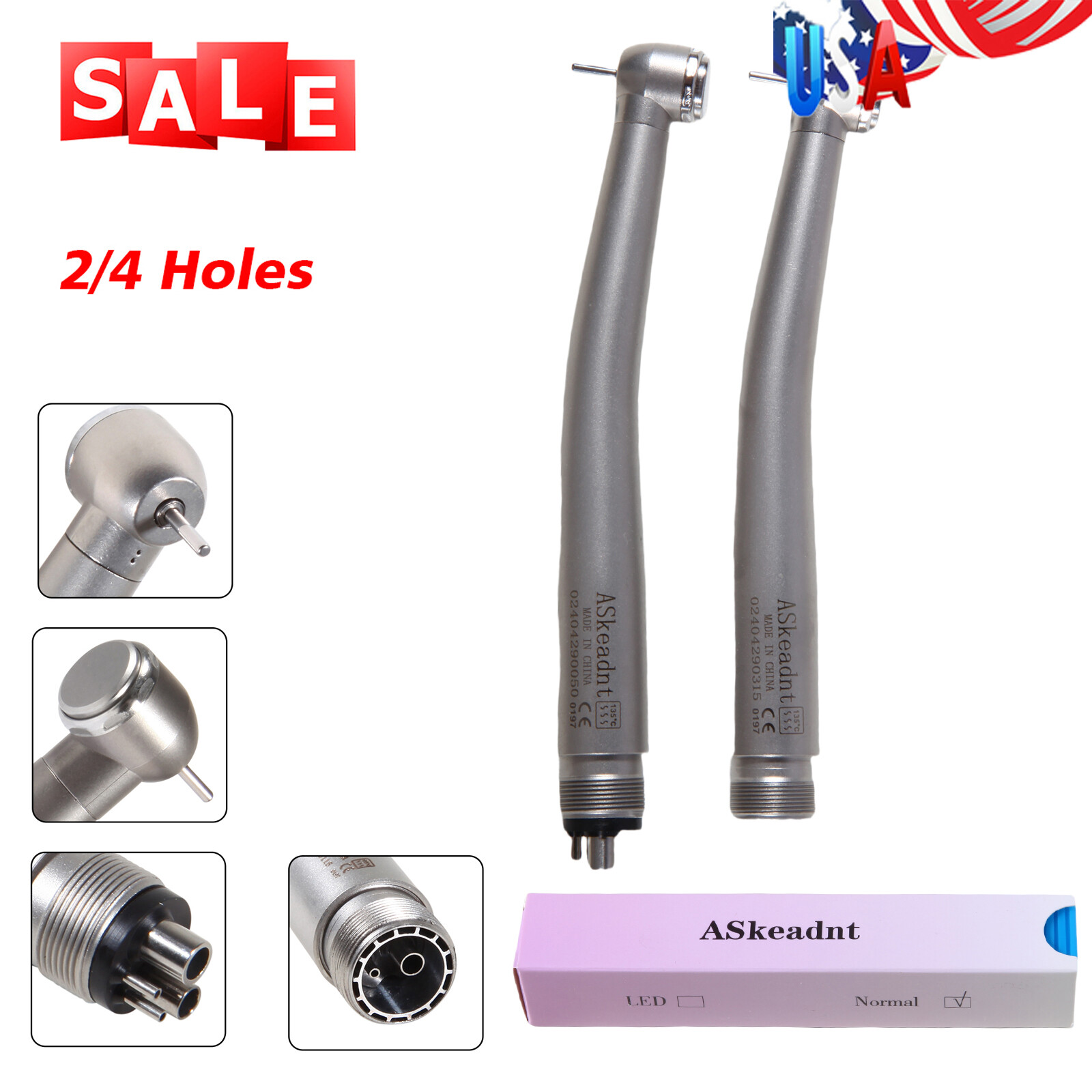 Turbina NSK PANA MAX Style Dental High Speed Handpiece Push Button 2 Hole/4 Hole